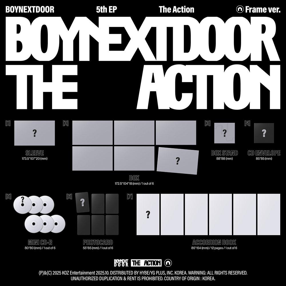 (FRAME Ver.) BOYNEXTDOOR [The Action] 5th EP ALBUM