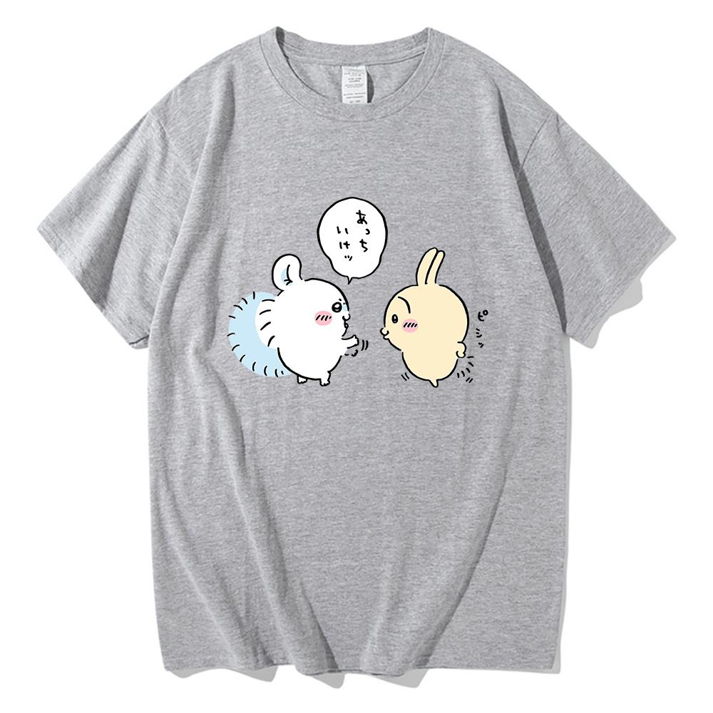 Chiikawa T Shirt Unisex  Harajuku Aesthetic Graphic Kawaii Tshirt Unisex Anime Cartoon Casual High Quality Sand Cotton Tees Shirts