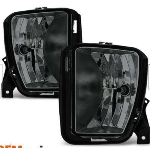 Подходит для пикапа Dodge RAM 1500 2013-2018 годов, тонированные противотуманные фары в бампер с лампами