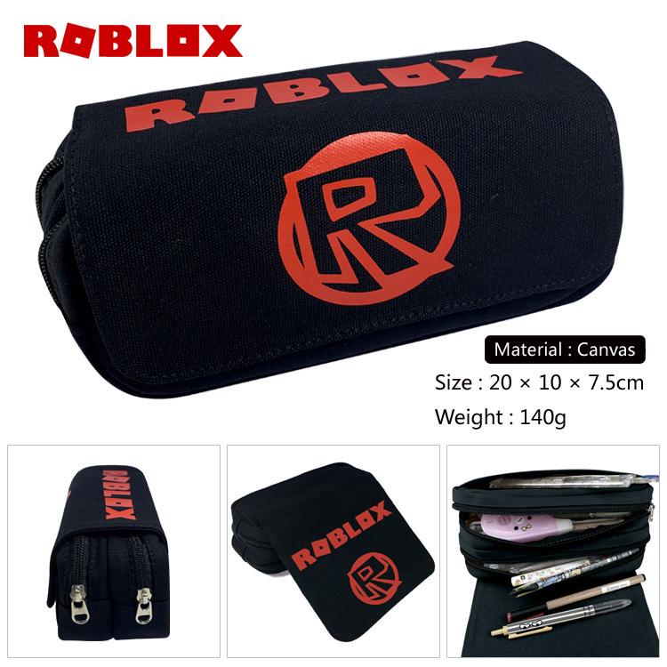 Виртуальный мир игры Roblox, периферийный пенал, пенал, рюкзак, холст, студенческий пенал большой емкости