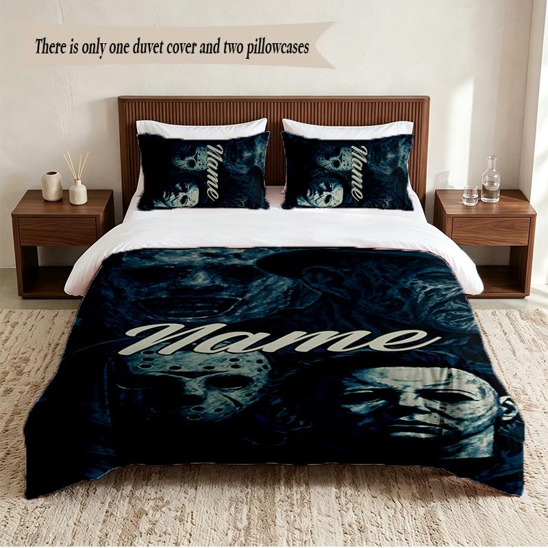 Terrorist killers Personalized Custom Name 3‑Piece Bedding Set Soft Duvet Cover Set For Bedroom Home Decor