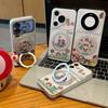 Вращающийся держатель Mario подходит для чехла для мобильного телефона Apple 17Pro с большим окном IP16/15, гальваническое покрытие 14, мелкие отверстия 13, наборы