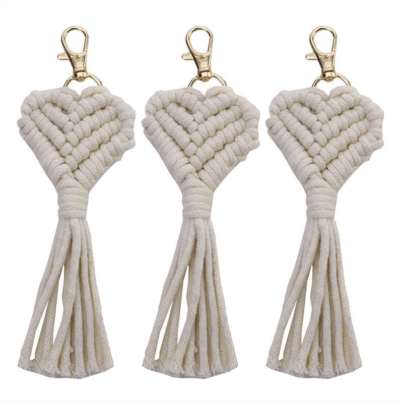 3 шт. подвеска с кисточками модный плетеный брелок ручной работы ювелирные аксессуары довольно прочный милый вязаный брелок