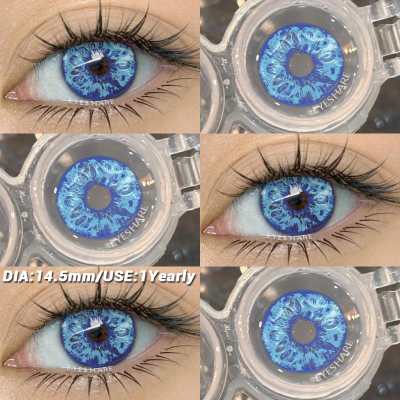 COD EYESHARE RAVEN BLACK Косплей Контактные Линзы Кроваво-красные Хэллоуин Макияж Глаз Линза Белые/Черные Сумасшедшие Косплей Мягкие Линзы