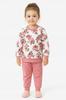 Cotton Pajamas 116 Girls' Pajamas for Kindergarten, 2-Piece, Pink