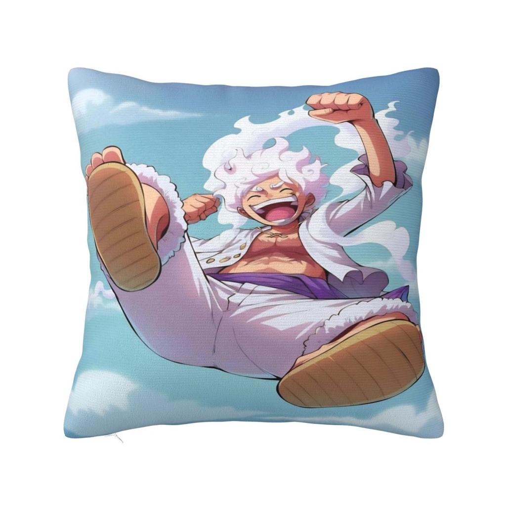 Japanese Adventure One Anime Piece-E Luffy Pillow Case Cushion Cover Pillow Cover Retro Trendy Pillowcases Sofa Home Decoration