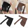 Triangle Fringe Waistband Solid Color Dress Belt Luxury Cummerbund  for Women