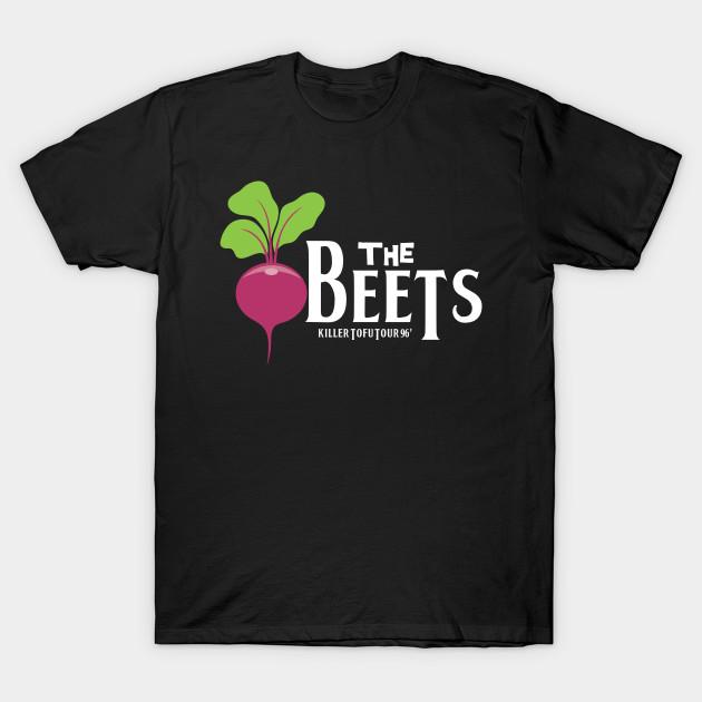 Азиатский размер Мужская черная футболка с принтом The Beets Печать методом термопереноса без вырезания Хлопковая футболка