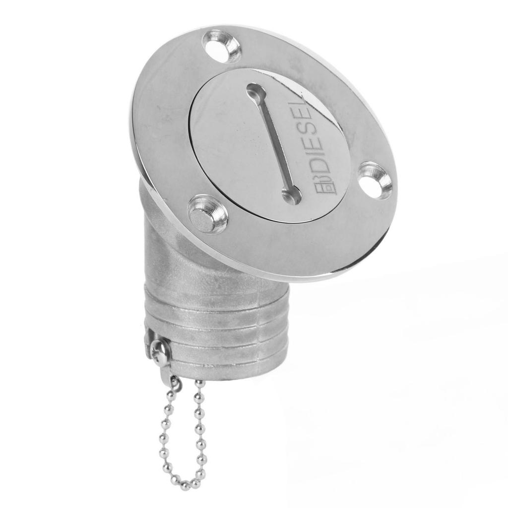 Крышка заливной горловины палубы лодки с ключом Морская фурнитура из нержавеющей стали для яхты, дома на колесах 45 градусов 1,5 дюйма 38 мм ДИЗЕЛЬ