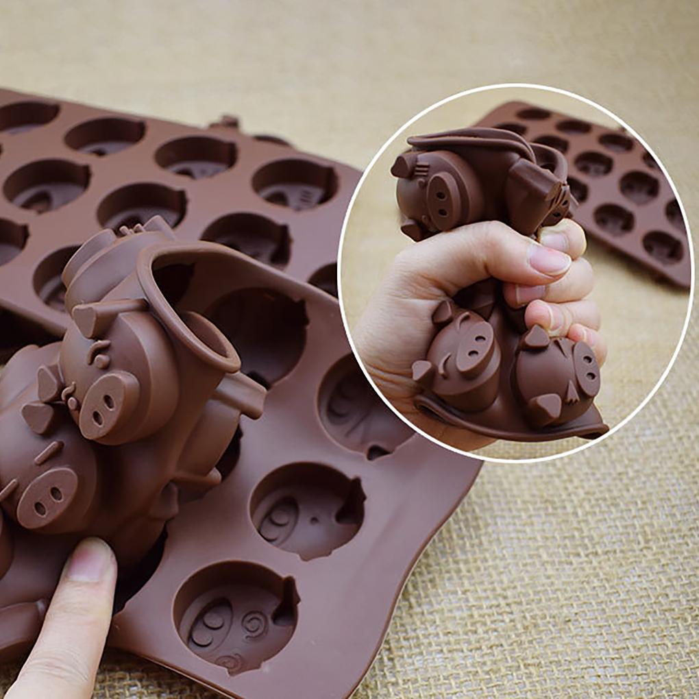 Мультяшная силиконовая форма для помадки, форма для шоколада Sugarcraft в форме животного для изготовления сахарных украшений