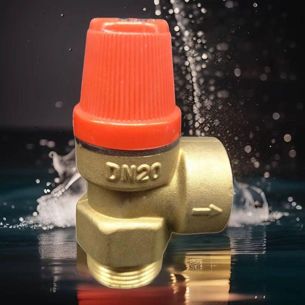 Efficient Pressure Control Drain Switch Color Gold Brass Safety Valve Industrial Use
