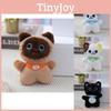 Adorable Plush Cat Keychain Cute Furry Kitten Stuffed Animal Doll Soft Toy