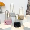 Korean Fashion Glossy Square Women's Crossbody Bag, Trendy Simple Versatile Shoulder Bag