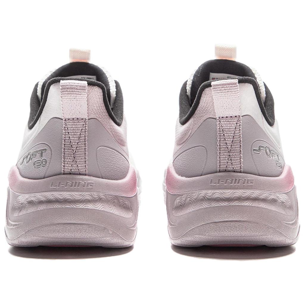 Li Ning Soft Go 2 Wms Simple Retro Shock Absorbing Lightweight Low Top Casual Shoes Women Sneakers AGLV064-1