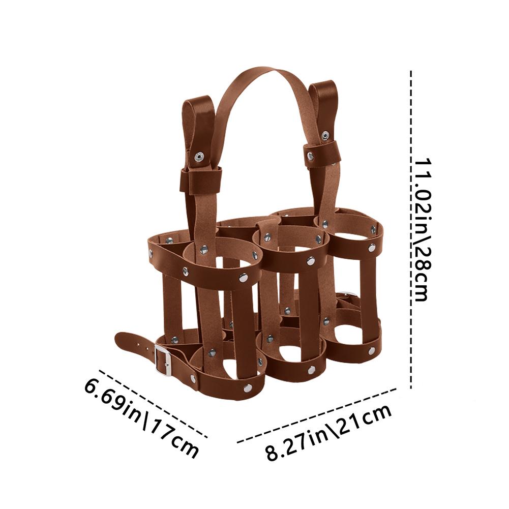 6 Pack Beer Bottle Holder Multifunction Beer Bottle Carrier Creative Frame Beer Basket Anti Slip for Outdoor Camping