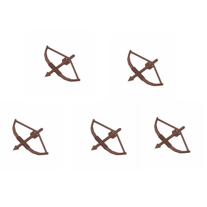 5PCS/SET MOC Creative Figures Weapons Sword Helmet Bow Building Blocks Bricks for DIY Gifts 98370 95673 4499 3846 2587