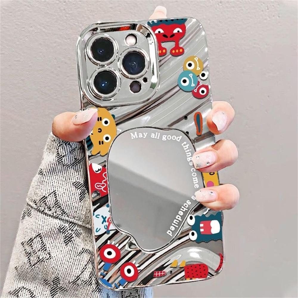 Чехол-зеркало для макияжа для iPhone 11 13 16 Pro Max iPhone 14 15 12 13 Pro Max 16 Plus 13 Pro Samsung A55 A54 A15 A12 A52S A34 A14 A30S A53 A52 A50