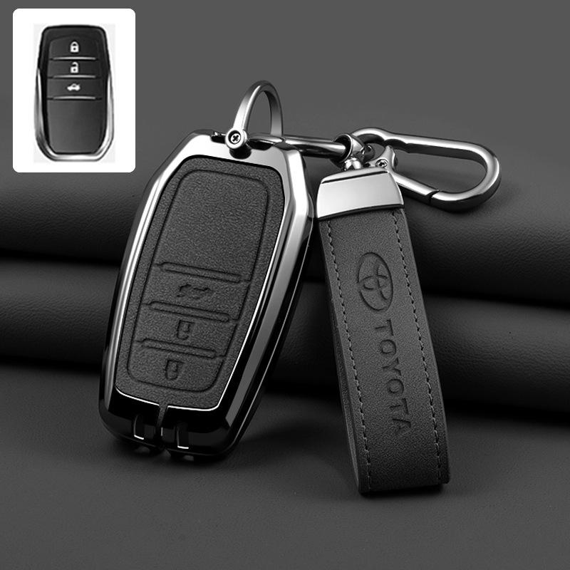 Чехол-брелок для ключа автомобиля для Toyota Land Cruiser 200 Prado Crown TLK 200 Yaris Cross Hilux Innova Rav4 Fortuner Camry 55 50 Брелок