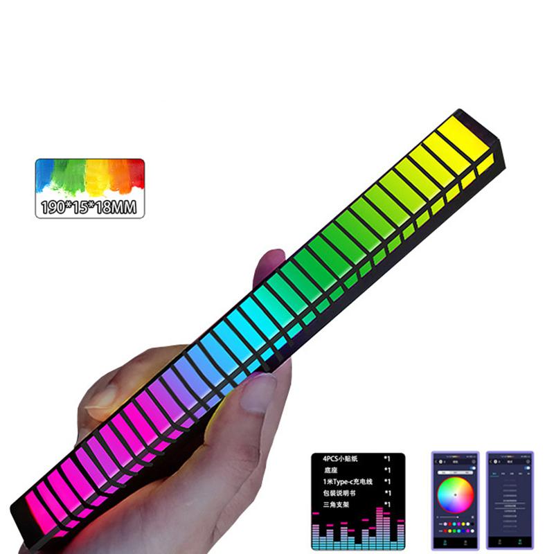 Creative 5V Usb 16/32 Led Night Lights App Control Rgb Music Rhythm Light Bar