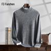 Fanzhen Men's 100% Cashmere Mock Neck Sweater