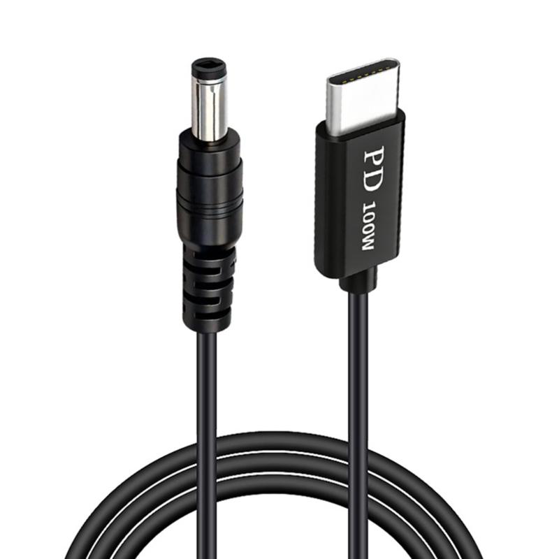 PVC Type C to DC5.5mm Chargers Cord Supporting 65W Fast Charge For Enhances Longevity And Portable Use