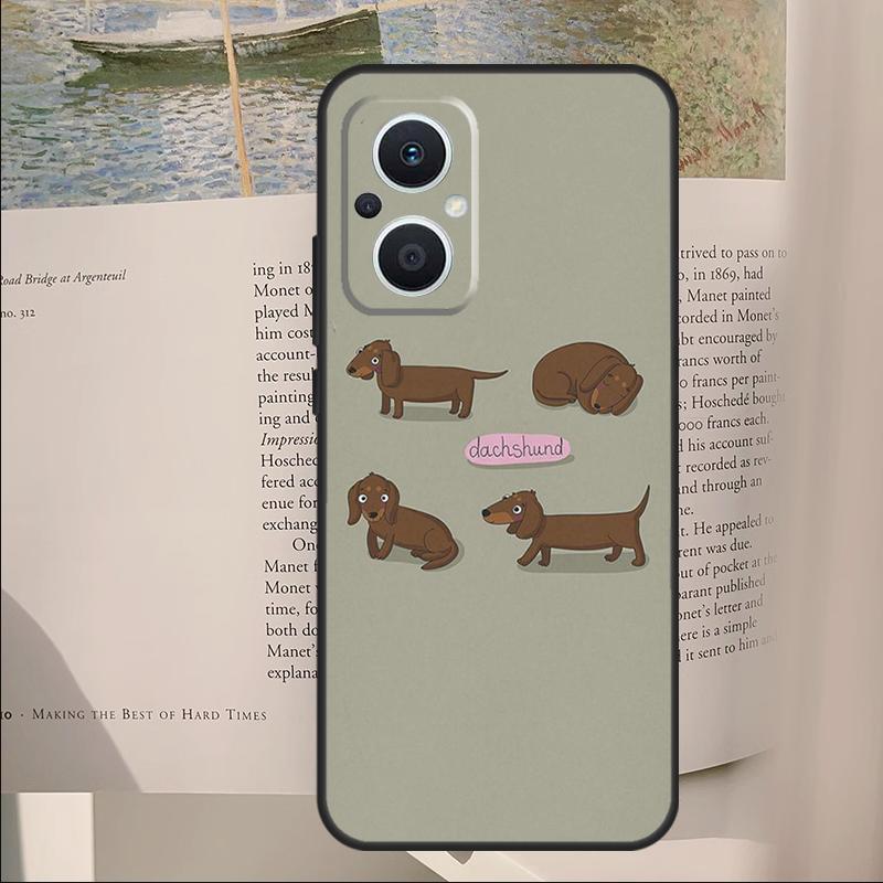 Dachshund Dog For OPPO Reno 8T 4Z 5Z 2Z 3 4 5 6 7 8 Lite Case For OPPO Find X5 Lite X2 X3 Neo X6 Pro