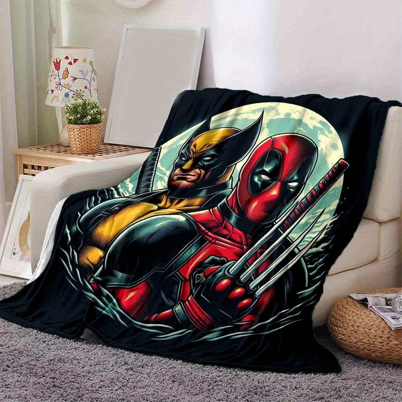 1pc. Deadpool & Wolverine Superhero Blanket - Home Office Outdoor Gift for All Seasonsz0417214