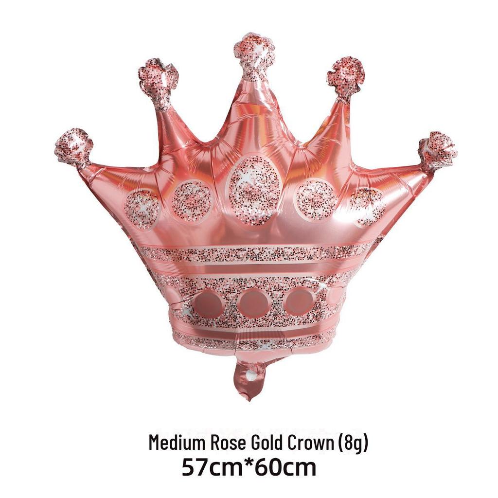 Набор воздушных шаров «Золотая корона» — большого, среднего и маленького размера для украшения дня рождения