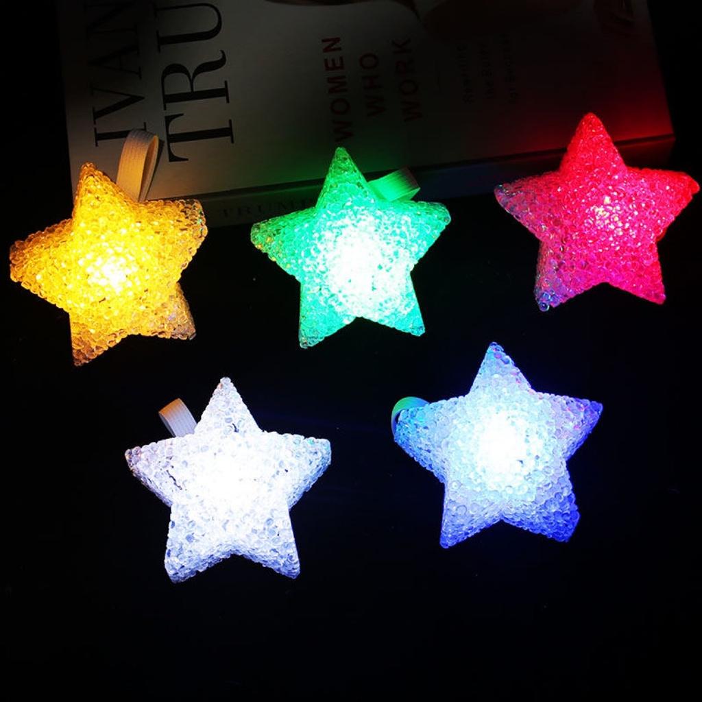 Звезда в форме звезды, портативный светодиодный фонарь, противоскользящая лента, лампа