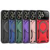 For iPhone 15 Luxury Magnetic Stand Cases For iPhone 15 Pro Max Armor Shockproof Soft Bumpers Hard Anti-Fall Cover Capa 15 Plus