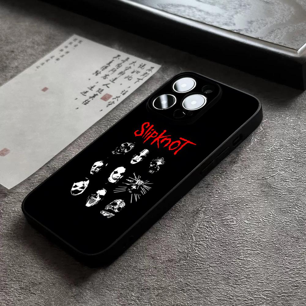 Популярный чехол для телефона Rock с логотипом группы Slipknot Для 17 Pro Max Для iPhone 14 16 Pro Max 12 15 11 13 Pro Xr X Xs 8 7 Plus Задняя крышка