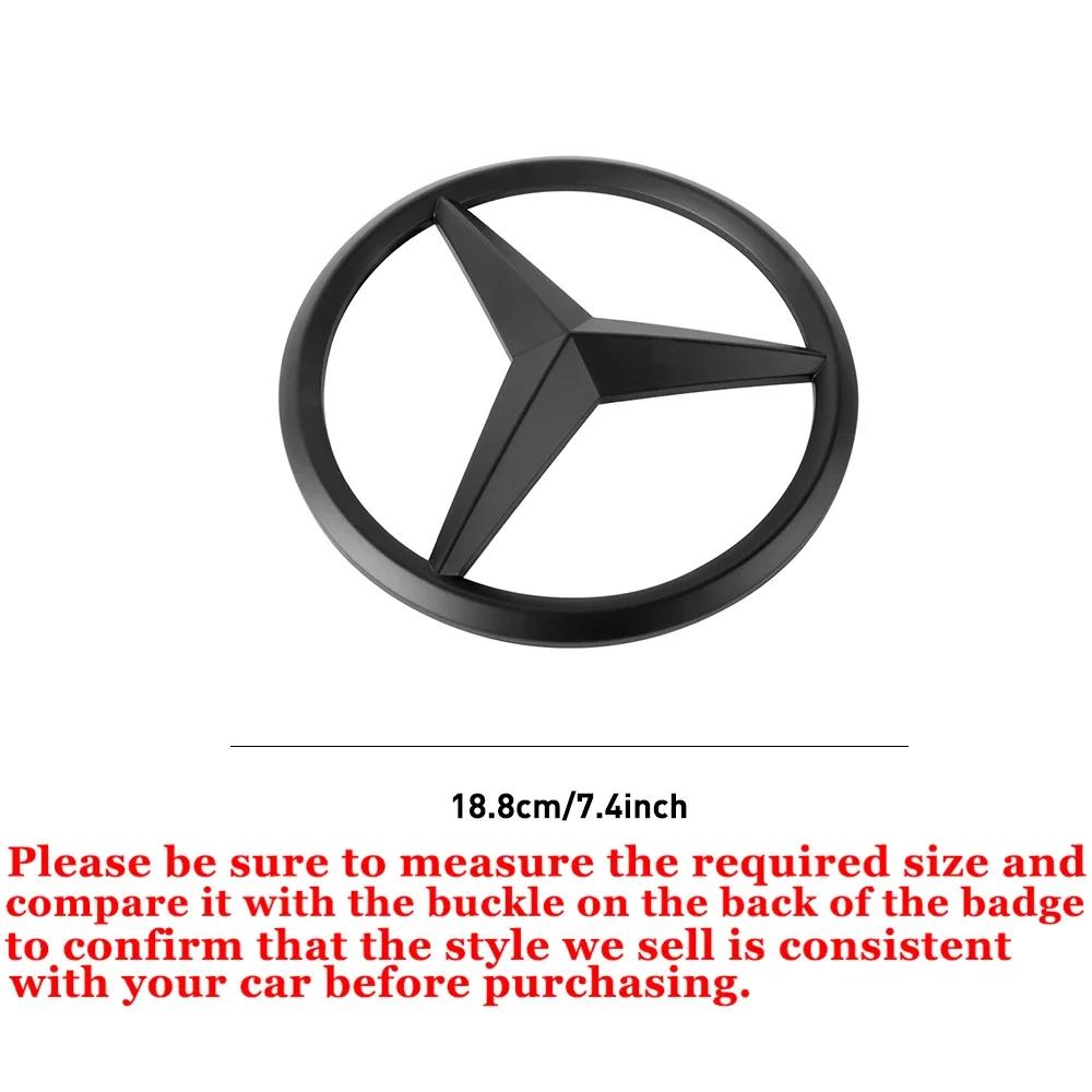 For Mercedes Benz Car Accessories Front Hood Grille Emblem Cover Auto Decoration Sticker for Mercedes Benz W204 W176 W212 A C E