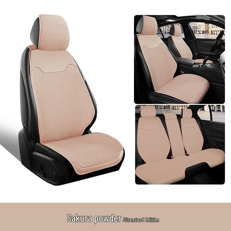 Breathable Linen Seat Covers for Geely Galaxy L7/LT MAX - Asian Games Phantom Design