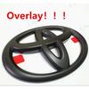 Матовый черный ABS НАКЛАДКА на передний логотип автомобиля Для Toyota Corolla Vios CHR RAV4 HRV Camry Alphard Yaris Reiz Highlander PRIUS LEVIN