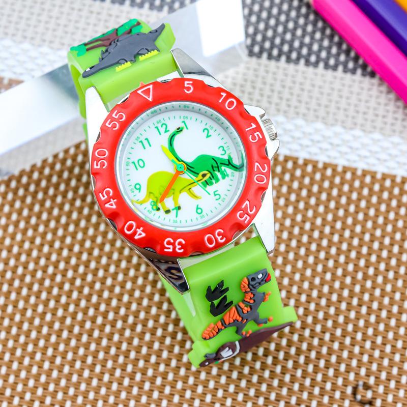 3D мультфильм динозавр детские часы дети студенты кварцевые наручные часы