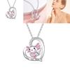 Trendy Heart And Cartoon Character Alloy Necklace For Women Gift Idea