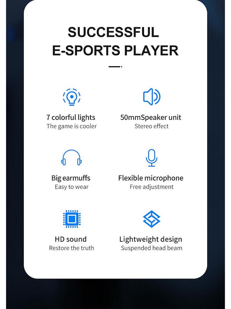 Игровая гарнитура King G58 с проводом, 7.1 канальная, для PUBG - Совместимые с ПК и ноутбуком наушники