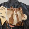 Ielgy Bucket Bag Fashion Casual All-Match One-Shoulder Commuter Messenger Bag