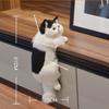 Decoration Realistic Cat Stuffed Doll Furry Hanging Lifelike Cat Plush Toy  Crafts