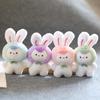 Adorable Plush Bunny Keychain Cute Rabbit Bag Charm Soft Stuffed Animal Doll
