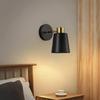 Wall Decor Bedroom Black Gold Rocker Arm Bed Head Nordic Simple Modern Creative Can Rotate Reading Wall Lamp