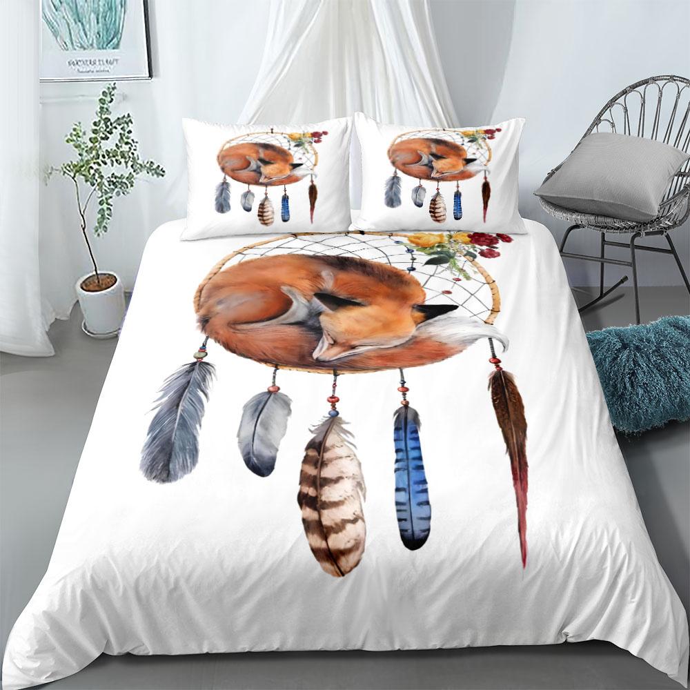 Dreamcatcher Ethnic Bedding Set Single Twin Double Queen King Cal King Size Bed Linen Set