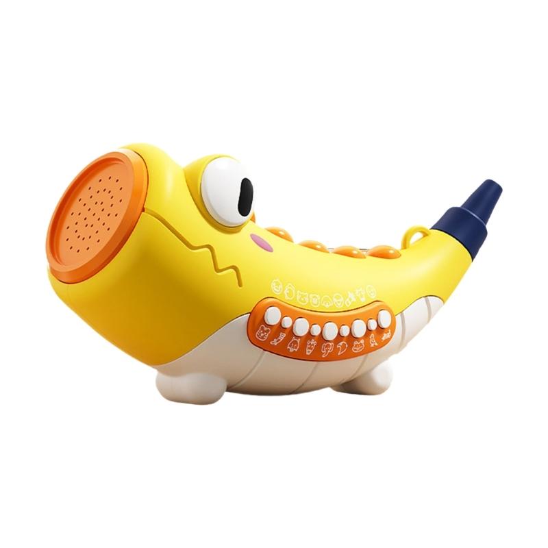 Colorful Dinosaur Horn Blowing Toy For Children Oral Muscle Development Interactive Music Trumpet for Early Education