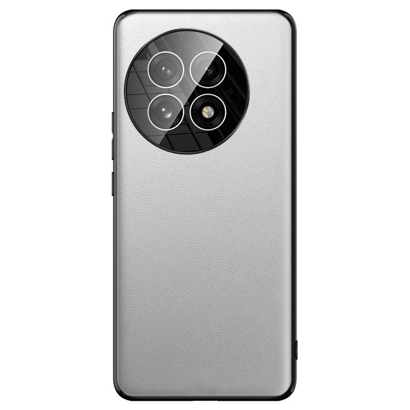 For OnePlus 13 Case Ultra Thin Leather Back Phone Cover with Camera Lens Protector