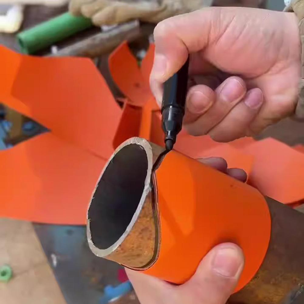 5/10pcs Accurate Pipe Saddle Cutting Layout Tool Fast Marking Cutting Guide Kit Layout Tool Round Pipe Marking Hand-Tools