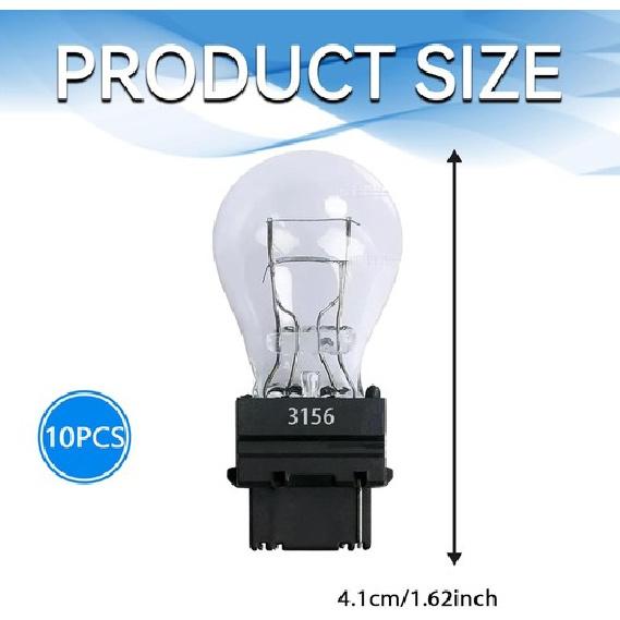 Лампочка стоп-сигнала, лампочки заднего фонаря, лампочка приборной панели автомобиля, 10 шт., белые, 3156