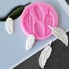 Leaves Feather Shaped 3D Reverse Sugar Molding Fondant Cake Silicone Mold for Molds Decoration Tools