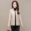 Small Diamond-shaped Lightweight Cotton-padded Jacket for Mothers In Winter Loose, Light and Short Cotton-padded Jacket for Women