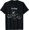I’m Fine Drowning Hand Funny Sarcastic Humor Meme T-Shirt Unisex T-Shirt