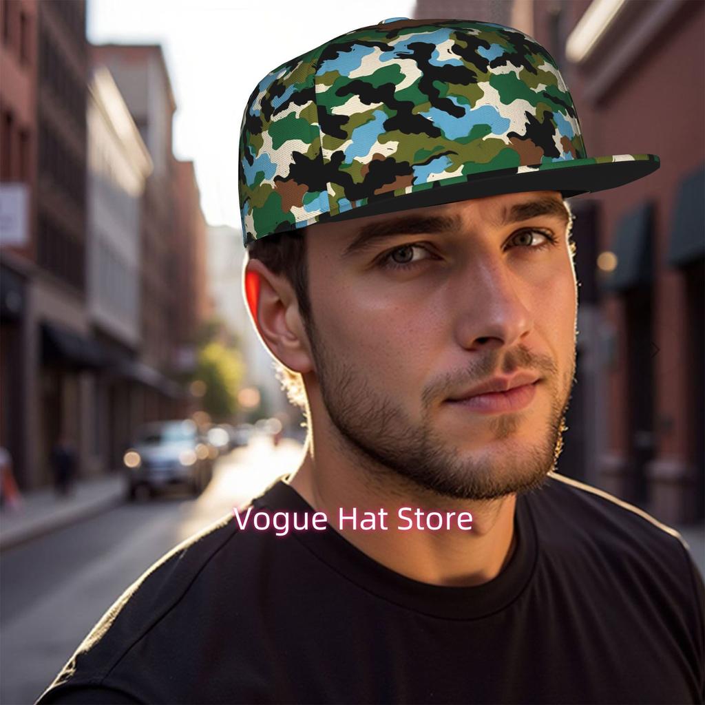 Регулируемая кепка-тракер Snapback для мужчин и женщин - Мягкая бейсболка с плоским козырьком и позиционируемым улучшенным камуфляжным принтом